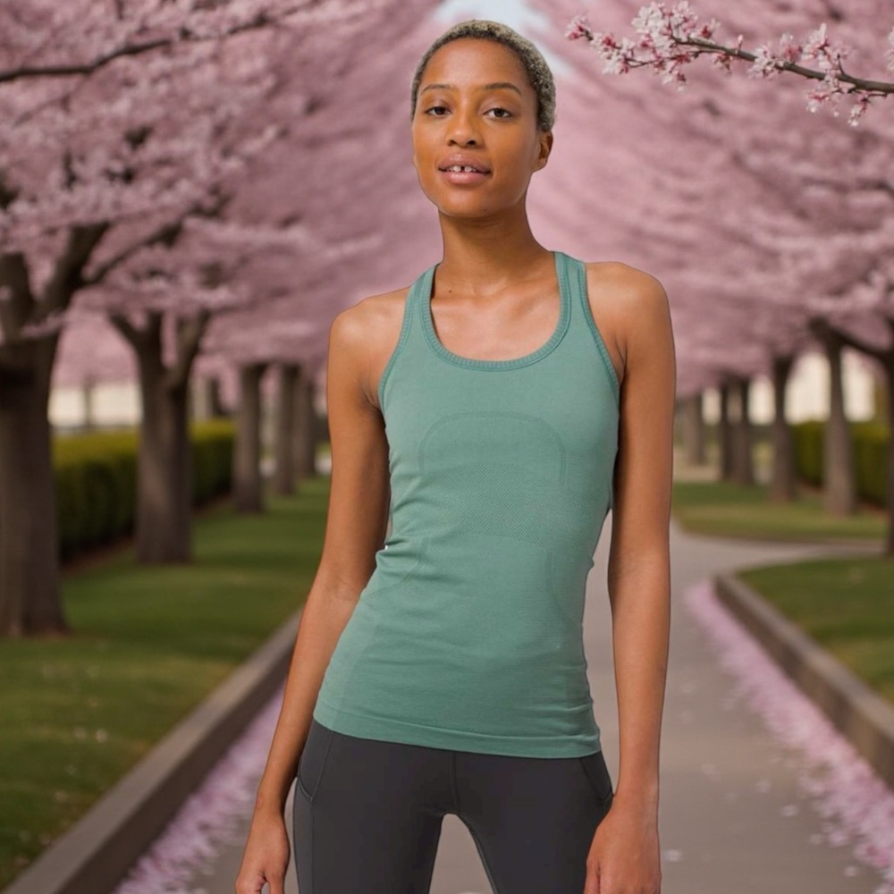 Lululemon Swiftly Tech Racerback in Tidewater Teal Sz 6